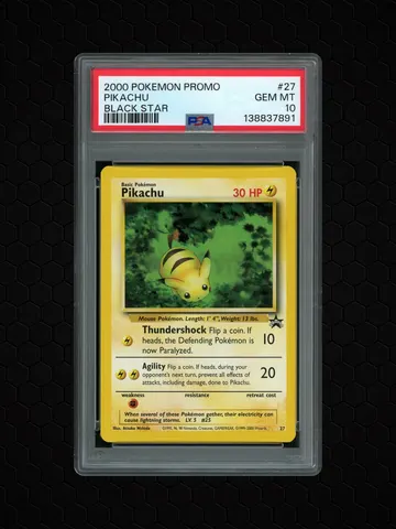 2000 Black Star Promo Pikachu #27 PSA 10, PSA 10