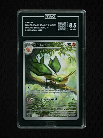 2024 Surging Sparks Vibrava #206 TAG 8.5, TAG 8.5
