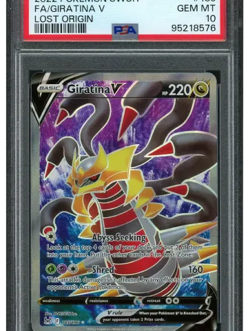 2022 Lost Origin Giratina V #185 PSA 10, PSA 10