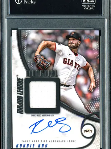 2025 Topps Major League Material Robbie Ray #MMAU-RR Autograph Relic /10, ungraded
