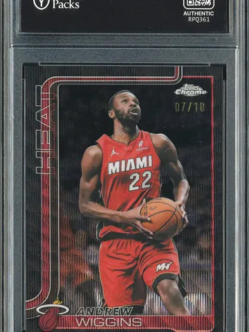 2026 Topps Chrome Andrew Wiggins #128 Black Wave /10, ungraded