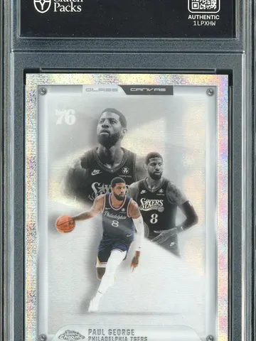 2026 Topps Chrome Glass Canvas Paul George #GC-9, ungraded