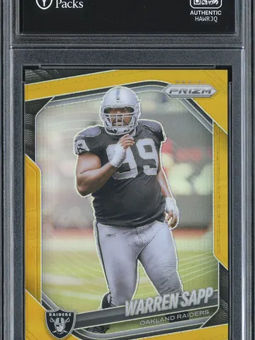 2025 Panini Prizm Warren Sapp #212 Gold /10, ungraded