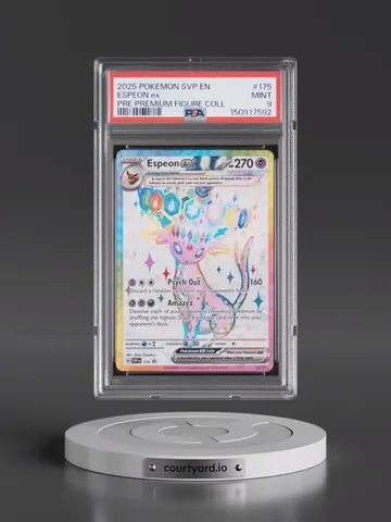 2025 Pokémon Svp EN-SV Black Star Promo Espeon EX, PSA 9 MINT
