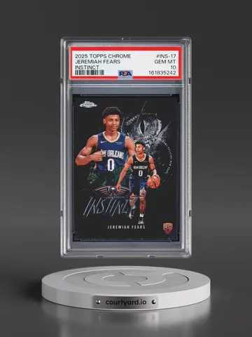 2025 Topps Chrome Instinct Jeremiah Fears, PSA 10 GEM MINT