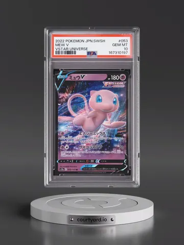 2022 Pokémon Sword & Shield Vstar Universe Mew V, PSA 10 GEM MINT