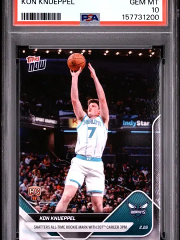 2025 #184 Kon Knueppel PSA 10 Topps Now, PSA 10