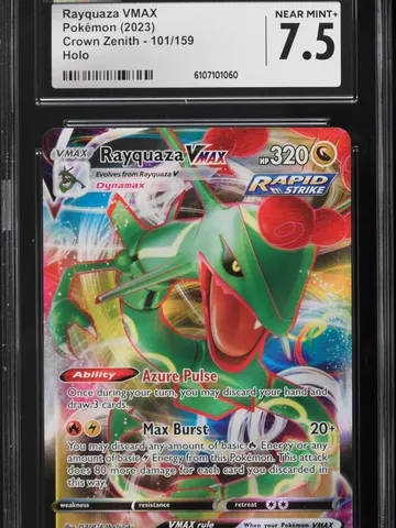 Rayquaza VMAX #101, CGC 7.5