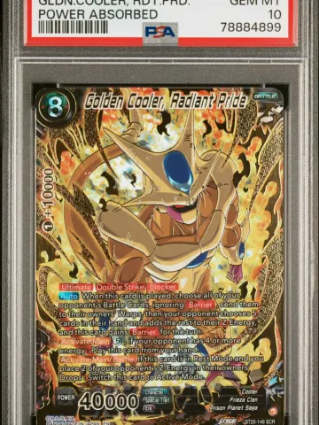 2023 #BT20-148 Golden Cooler, Radiant Pride PSA 10 Dragon Ball Super Card Game Series 20 Power Absorbed, ungraded