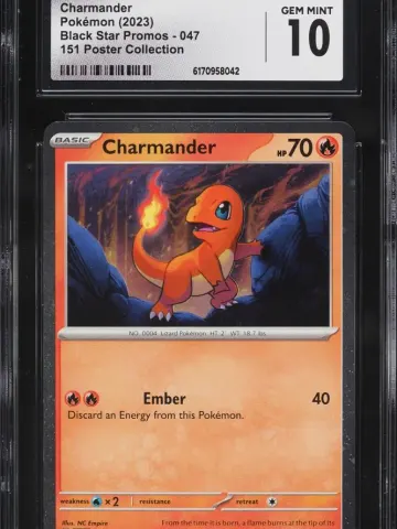 2023 Pokemon Scarlet & Violet Promo 151 Poster Collection Charmander #47 CGC 10 GEM MINT, GEM MINT 10