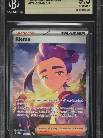 2025 #174 Kieran BGS 9.5 Pre EN-Prismatic Evolutions Pokemon, 9.5-GEM MINT