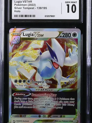 2022 Pokemon Silver Tempest Lugia VSTAR Holo #139/195 CGC 10, CGC 10