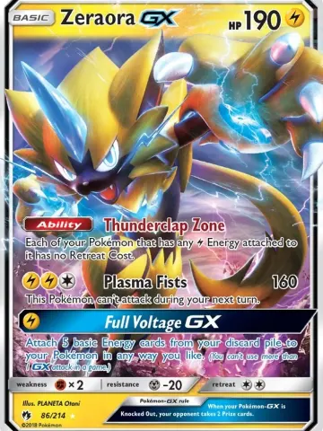 Zeraora GX, ungraded