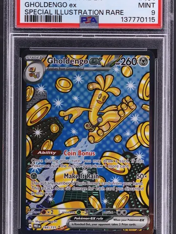 2025 Pokemon Pre En-Prismatic Evolutions #164 Gholdengo Ex Special Illustration Rare, ungraded
