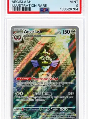 2023 Aegislash Illustration Rare #210 Pokemon Par En-Paradox Rift [PSA MINT 9], ungraded