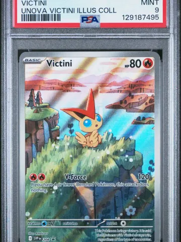 2025 #208 Victini PSA 9 Svp EN-SV Black Star Promo Pokemon, PSA 9