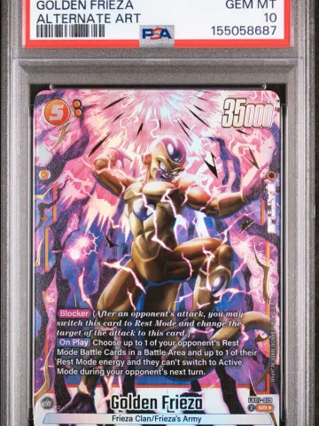 2025 #FB07-079 Golden Frieza PSA 10 Dragon Ball Super Card Game Fusion World Wish for Shenron, PSA 10