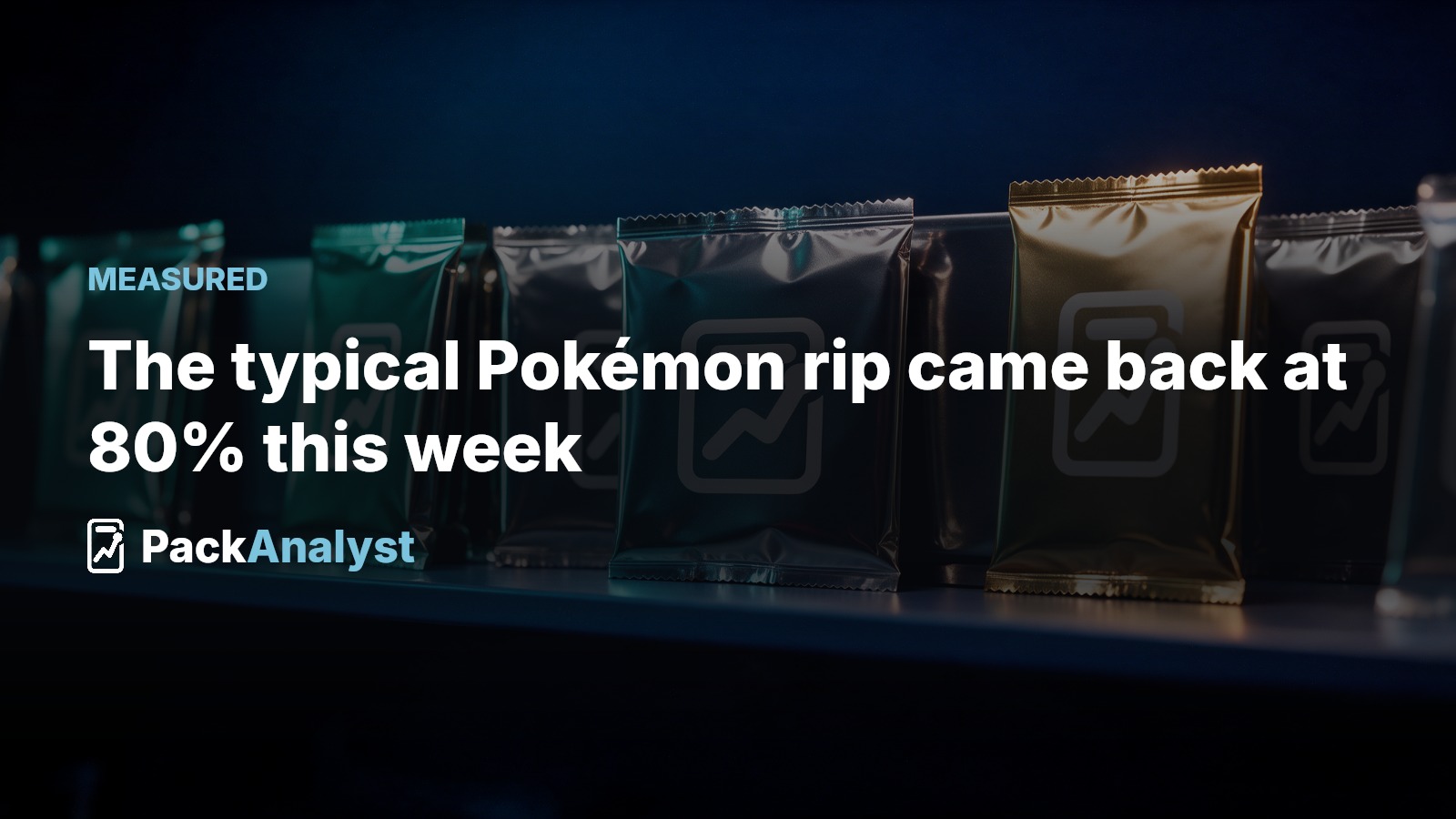 The typical Pokémon rip came back at 80% this week