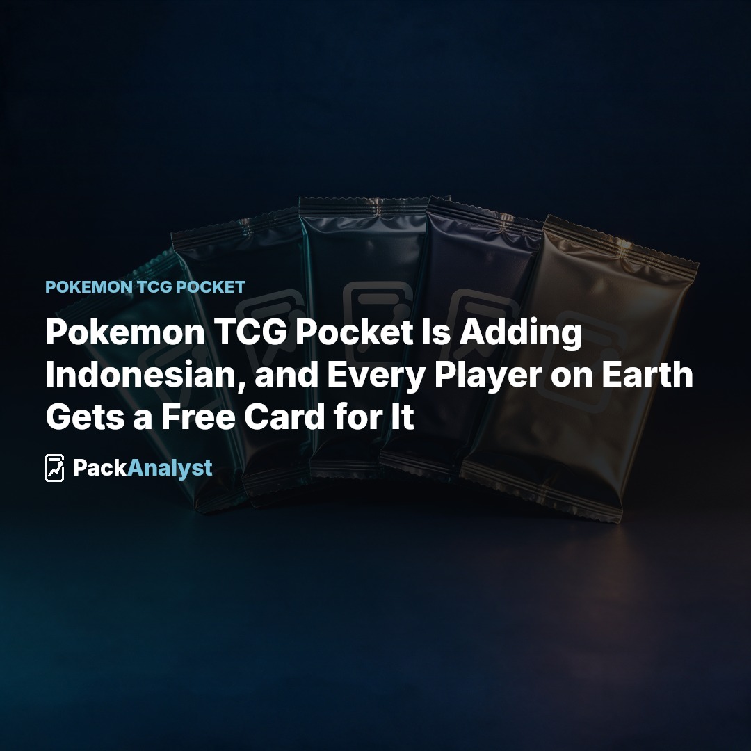 Pokemon TCG Pocket Is Adding Indonesian, and Every Player on Earth Gets a Free Card for It